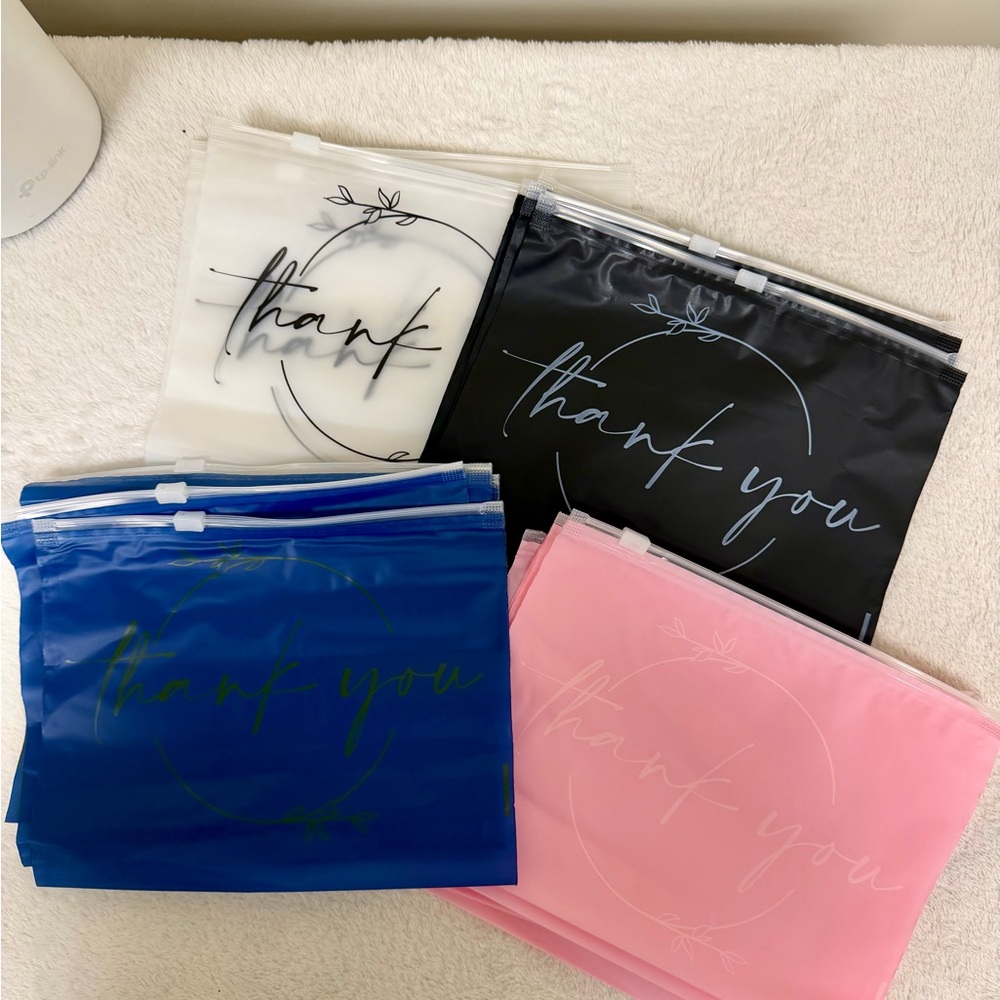 Thank You Reusable Zip Bags - Set of 20